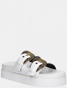Klapki Versace Jeans Couture  białe damskie 78VA3SM1.ZS53