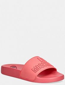 Klapki Love Moschino  pomarańczowe damskie JA28052G1MI15