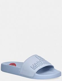 Klapki Love Moschino  niebieskie damskie JA28052G1MI15