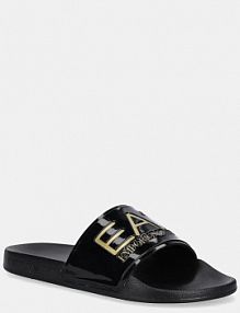 Klapki EA7 Emporio Armani  czarne damskie AF15118.7X000