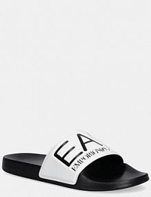 Klapki EA7 Emporio Armani  czarne damskie AF15118.7X000