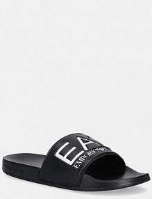 Klapki EA7 Emporio Armani  czarne damskie AF15118.7X000