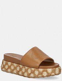 Klapki Liu Jo  brązowe damskie SA5107EX014S1