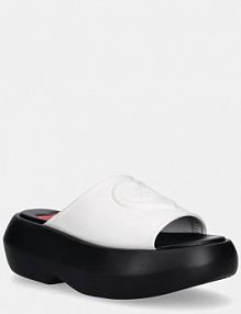 Klapki Love Moschino  białe damskie JA28207I0MI40