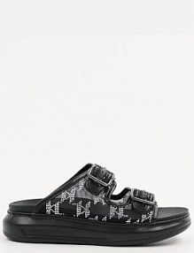 Klapki Karl Lagerfeld  czarne damskie KL62505A.M0S