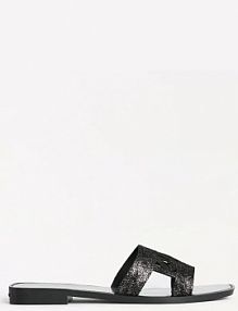 Klapki Karl Lagerfeld  czarne damskie KL80402.5S0