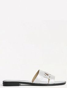 Klapki Karl Lagerfeld  srebrne damskie KL80402.5SL