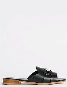 Klapki Karl Lagerfeld  czarne damskie KL80725.000