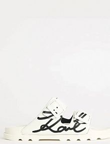 Klapki Karl Lagerfeld  białe damskie KL80972.FT1