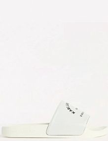 Klapki Karl Lagerfeld  białe damskie KL80908A.VT1