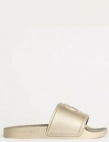 Klapki Karl Lagerfeld  złote damskie KL80919M.VGD