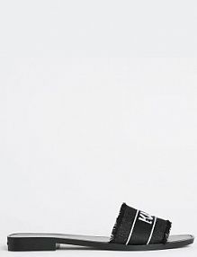 Klapki Karl Lagerfeld  czarne damskie KL80411.900