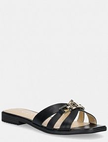 Klapki Guess  czarne damskie FLJRLL.LEA19.