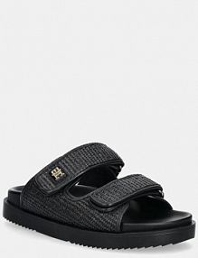 Klapki Tommy Hilfiger  czarne damskie FW0FW08940