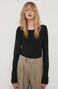 Longsleeve Marc O'Polo  czarny damski B01226152199