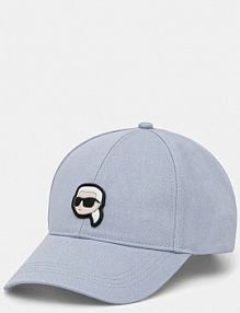 Czapka z daszkiem Karl Lagerfeld  niebieska damska A2W33059