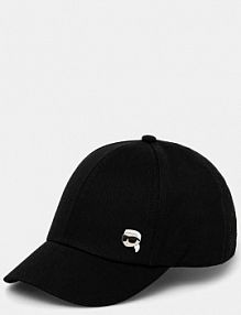 Czapka z daszkiem Karl Lagerfeld  czarna damska A2W33061