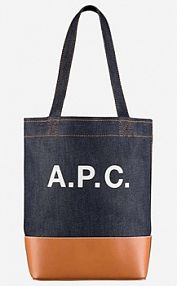 Torebka shopperka A.P.C.  granatowa CODDP.M61568