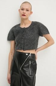 Kardigan By Malene Birger  szary Q72556003