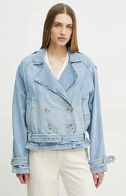 Kurtka jeansowe Boss Orange  niebieska damska 50539077