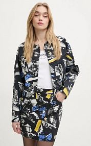 Kurtka przejściowa Moschino Jeans  czarna damska 0611.3241