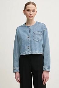 Kurtka jeansowe Oui  niebieska damska 91791