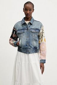 Kurtka przejściowa Desigual  niebieska damska 25SWED59