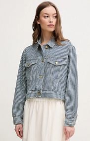 Kurtka jeansowe Tommy Hilfiger  niebieska damska WW0WW44375