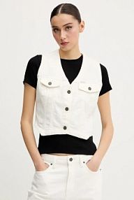 Kamizelka Guess Jeans  beżowa damska W5GN74.D5M62