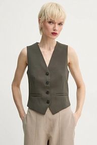 Kamizelka Samsoe Samsoe  brązowa damska F25100154