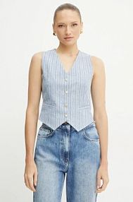 Kamizelka Fracomina  niebieska damska FS25SJ5004W40