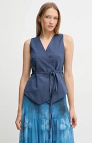 Kamizelka Sandro Ferrone  granatowa damska S23XBEBAFATA