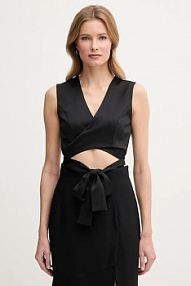 Kamizelka Sandro Ferrone  czarna damska S23XBEBARMAN