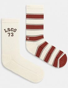 Skarpetki Levi's  beżowe damskie 37157.1225