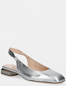 Sandały na obcasie AGL  srebrne D557006PCKB13