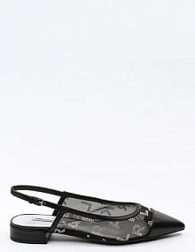 Baleriny Karl Lagerfeld  czarne KL40153.M0S