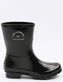 Kalosze Karl Lagerfeld  czarne damskie KL47075S.V00