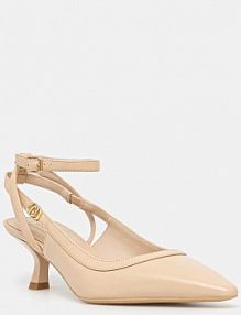 Sandały na obcasie Liu Jo  beżowe SA5029PX46000