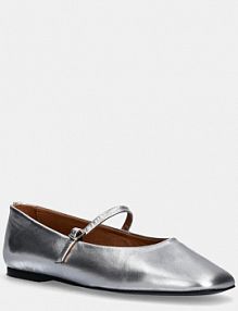 Baleriny Calvin Klein  srebrne HW0HW02269