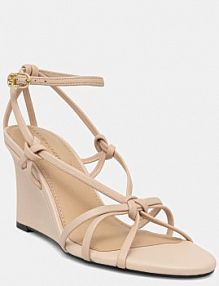 Sandały na obcasie Tommy Hilfiger  beżowe FW0FW08417