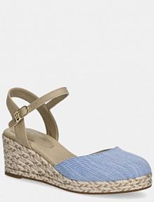 Espadryle na koturnie Tommy Hilfiger  niebieskie FW0FW08477