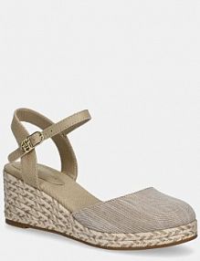 Espadryle na koturnie Tommy Hilfiger  beżowe FW0FW08477