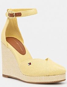 Espadryle na koturnie Tommy Hilfiger  żółte FW0FW08494