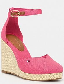 Espadryle na koturnie Tommy Hilfiger  różowe FW0FW08494