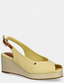 Sandały na obcasie Tommy Hilfiger  żółte FW0FW08595