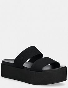 Klapki Calvin Klein Jeans  czarne damskie YW0YW01789