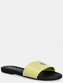 Klapki Calvin Klein Jeans  żółte damskie YW0YW01697