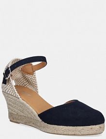 Espadryle na koturnie Barbour  granatowe LFO0765NY31