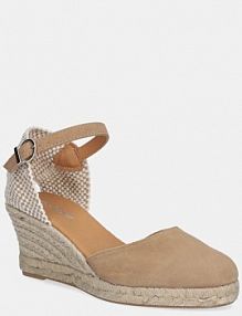 Espadryle na koturnie Barbour  beżowe LFO0765TA31