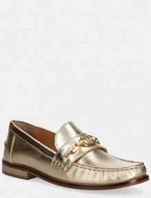 Mokasyny Twinset  złote damskie 251TCP130.103
